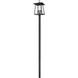 Rainer 5 Light 121.5 inch Black Outdoor Post Mounted Fixture in G9