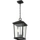Beacon 2 Light 9.5 inch Black Outdoor Chain Mount Ceiling Fixture