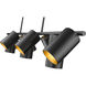 Lumina 9 Light 55 inch Matte Black Linear Chandelier Ceiling Light