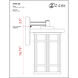 Jordan 1 Light 20 inch Black Outdoor Wall Light