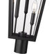 Gannon 3 Light 31.5 inch Black Outdoor Post Mounted Fixture in G9
