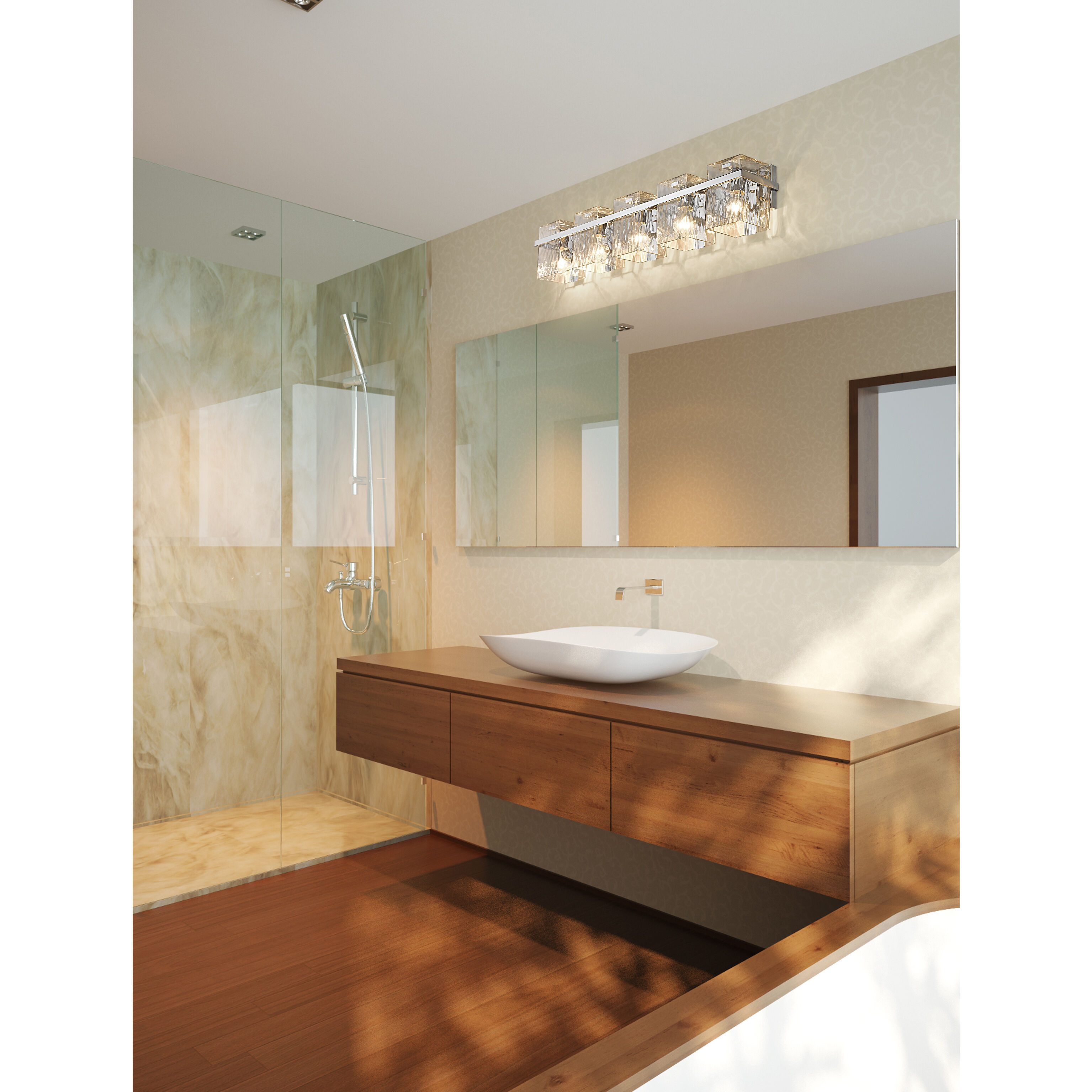 Z Lite 1938 5V CH Bennington 5 Light 36 inch Chrome Bath Vanity