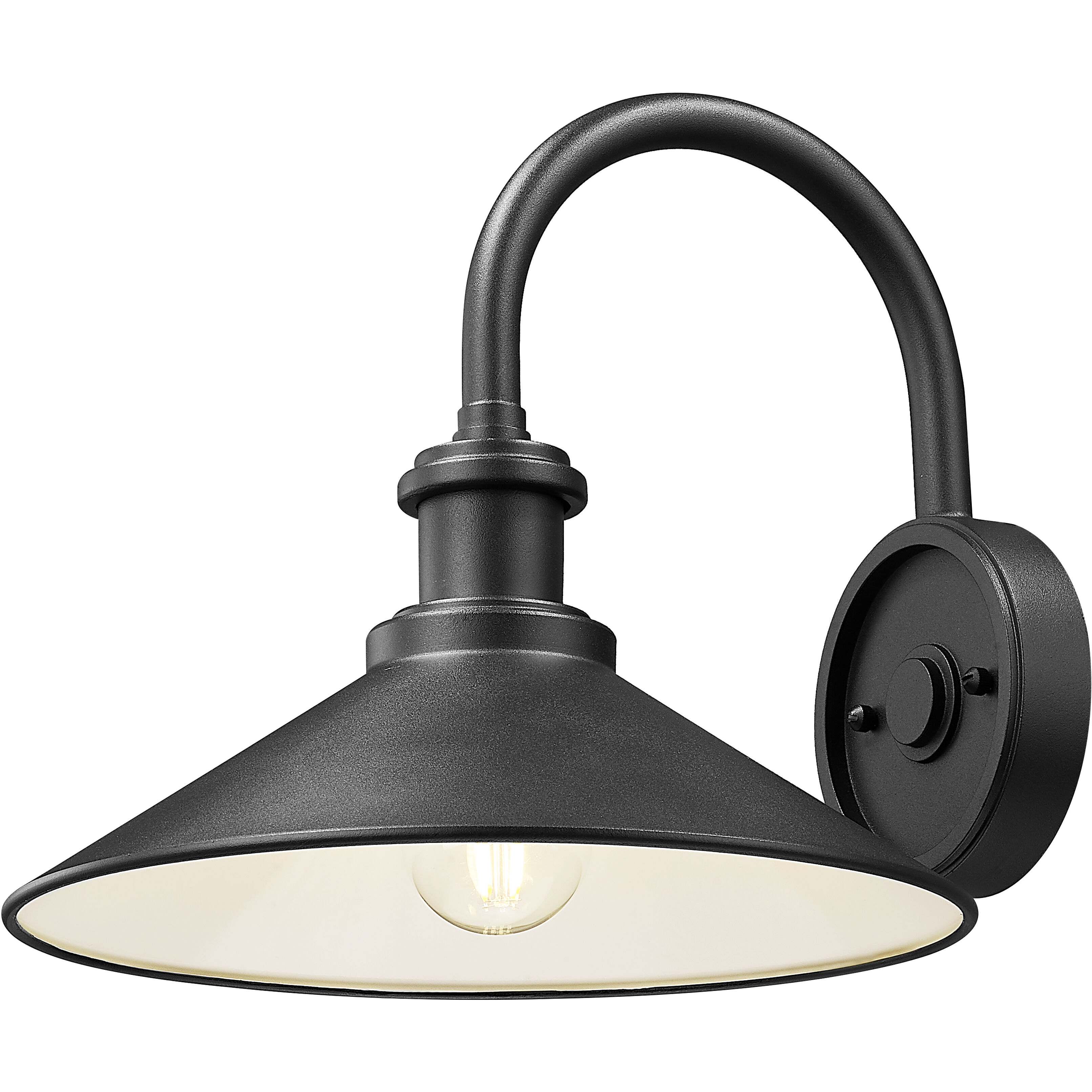 RLM 1 Light 11.25 inch Sand Black Outdoor Wall Light