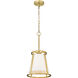 Lenyx 1 Light 10 inch Rubbed Brass Pendant Ceiling Light