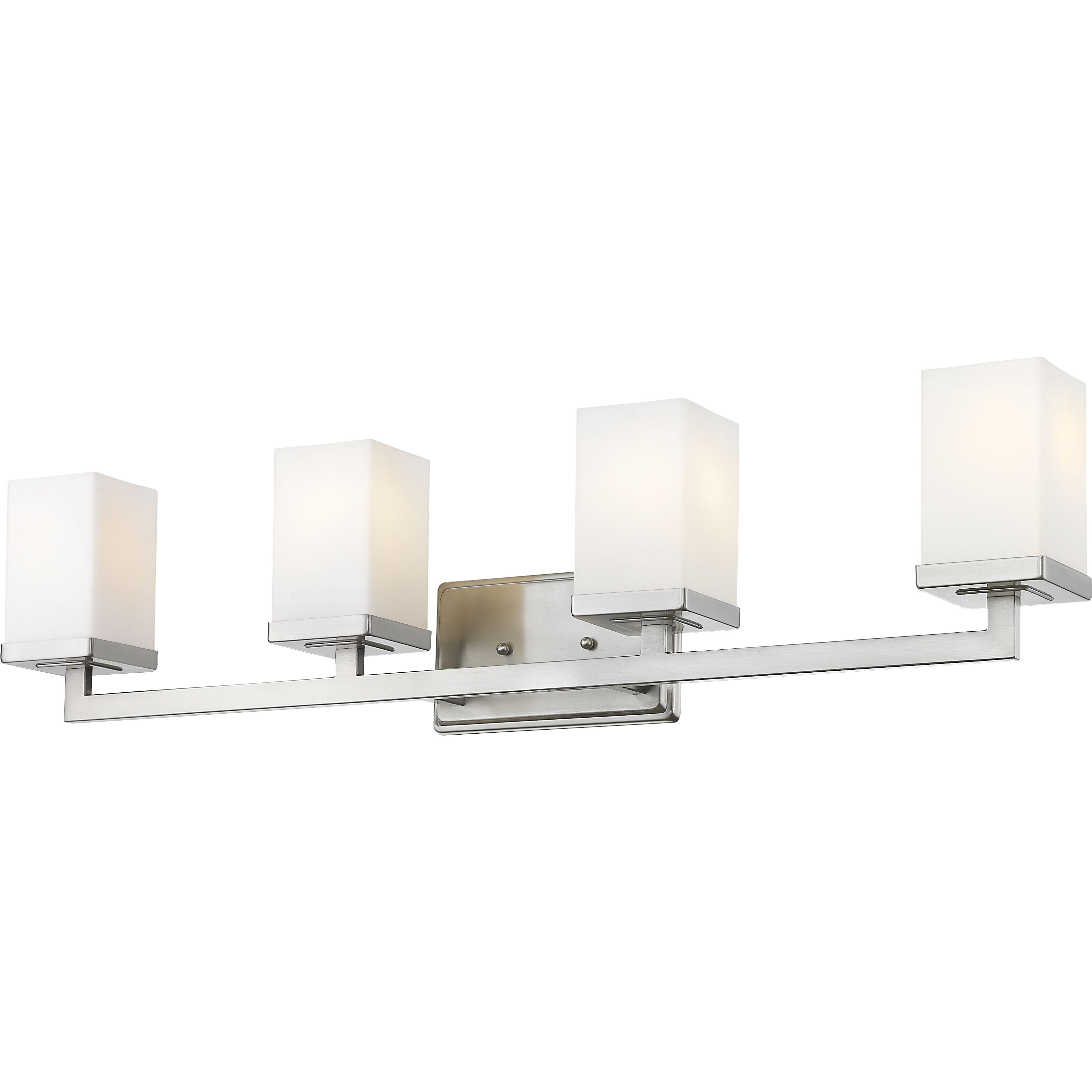 Tidal 4 Light 33.25 inch Brushed Nickel Vanity Wall Light