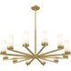 Danica 12 Light 39 inch Modern Gold Chandelier Ceiling Light