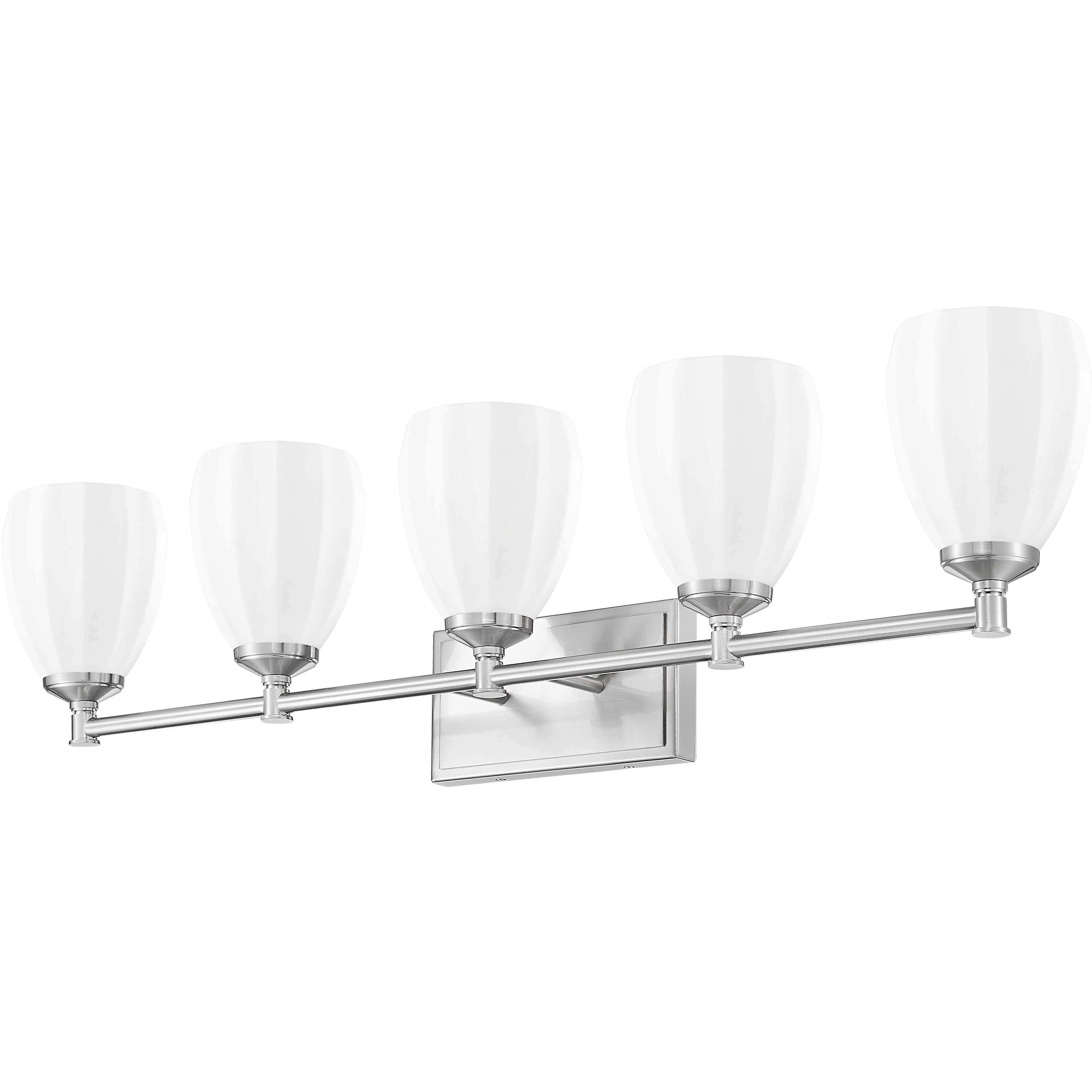 Oren 5 Light 38 inch Brushed Nickel Bath Vanity Light Wall Light