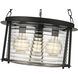 Cape Harbor 3 Light 18 inch Matte Black Pendant Ceiling Light