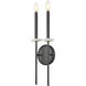 Gaultier 2 Light 7.5 inch Matte Black and Modern Gold Wall Sconce Wall Light