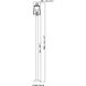 Broughton 2 Light 112.5 inch Black Outdoor Post Mounted Fixture