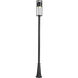 Luca LED 121.75 inch Black Outdoor Post Mounted Fixture