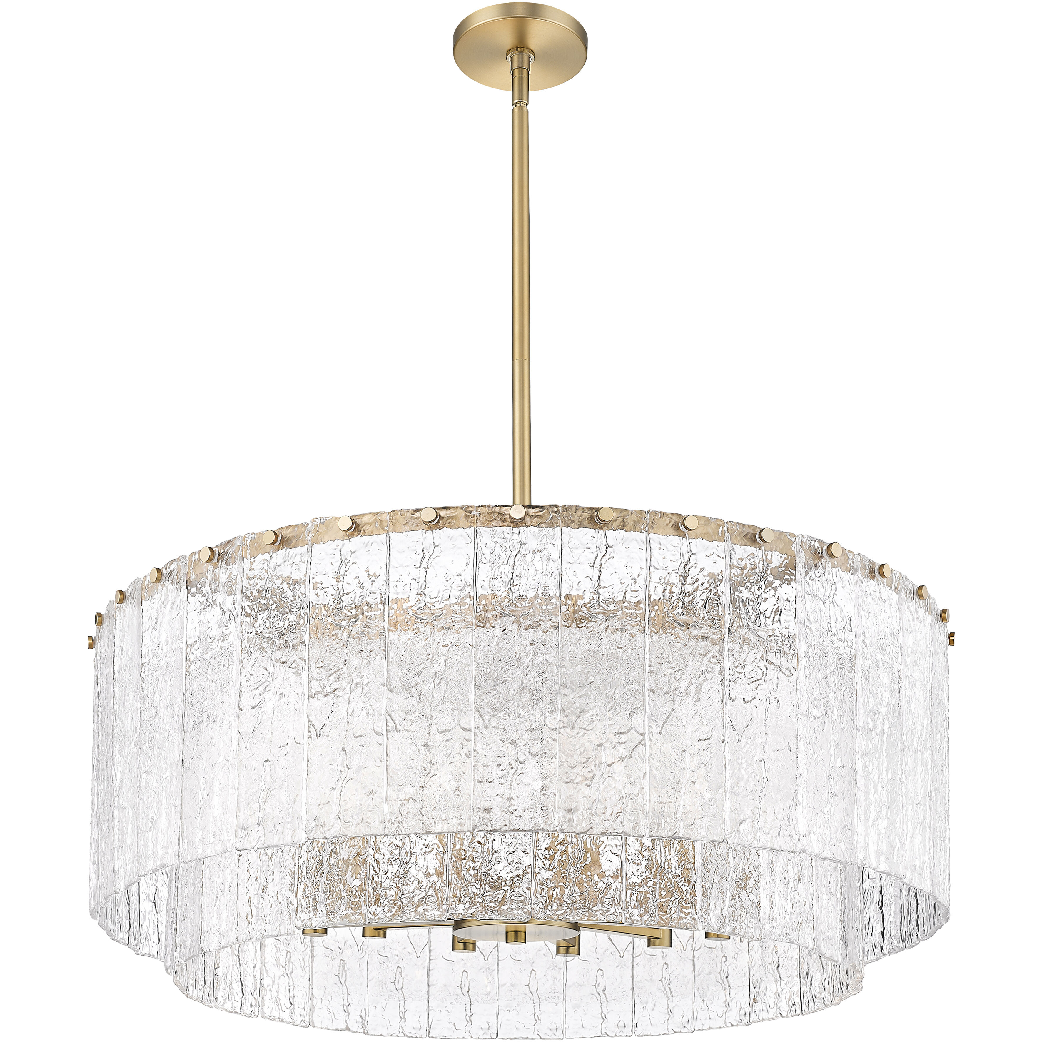 Glacier 12 Light 33 inch Modern Gold Pendant Ceiling Light