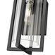 Aura Outdoor Wall Light in Black, G9