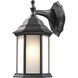 Waterdown 1 Light 12 inch Black Outdoor Wall Light