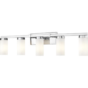 Danica 5 Light 38.75 inch Chrome Bath Vanity Light Wall Light