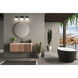 Realm Sphere 3 Light 24 inch Matte Black Bath Vanity Wall Light