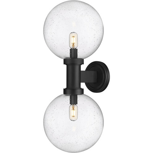 Laurent 2 Light 30 inch Black Outdoor Wall Light