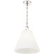 Alaric 1 Light 14 inch Polished Nickel Pendant Ceiling Light