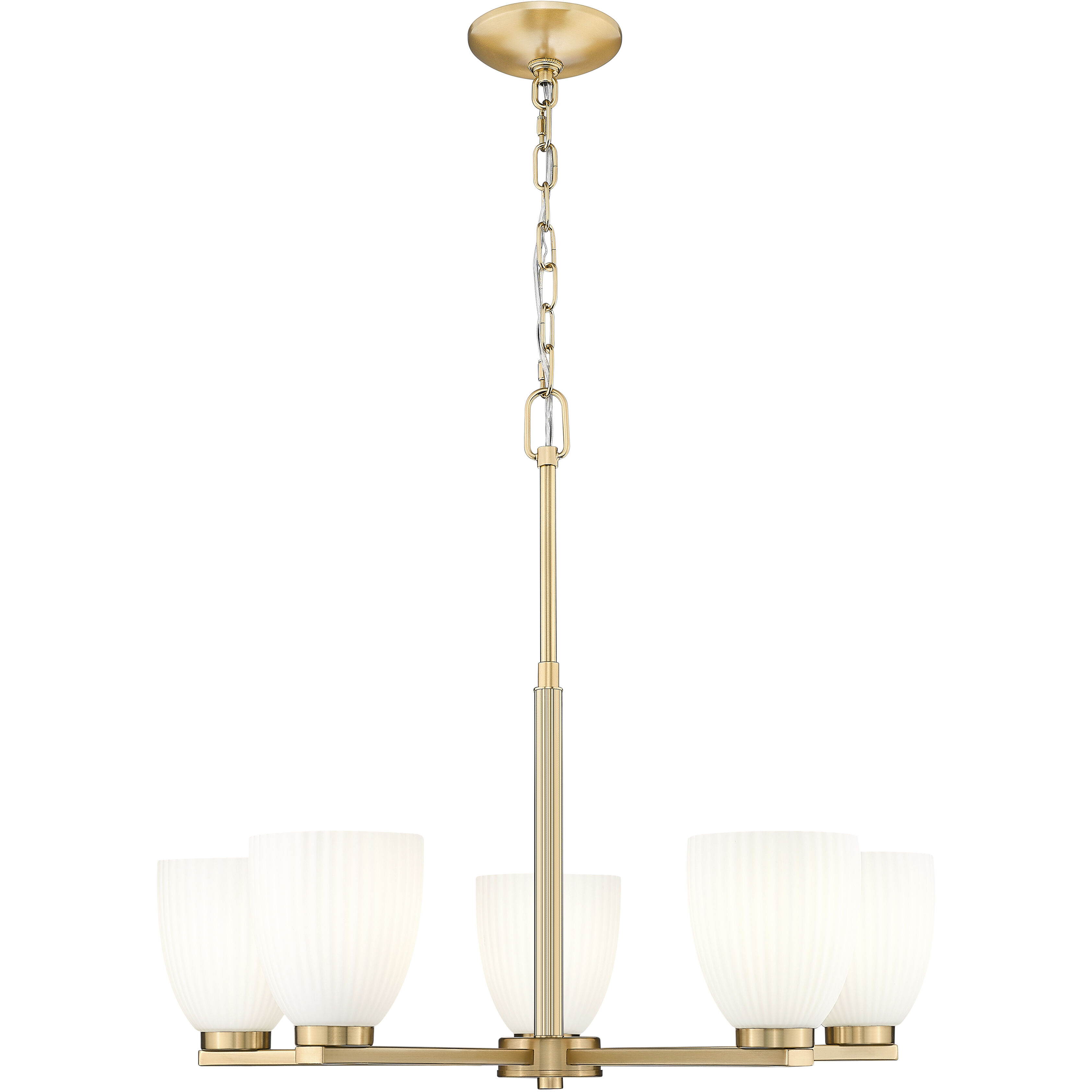 Naya 5 Light 25.25 inch Modern Gold Chandelier Ceiling Light
