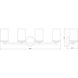Thayer 4 Light 30.75 inch Chrome Vanity Wall Light