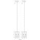 Infinity 3 Light 8 inch Misty Charcoal Pendant Ceiling Light
