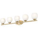 Colette Vanity Wall Light in Modern Gold