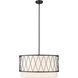 Dalton 4 Light 24 inch Matte Black Pendant Ceiling Light