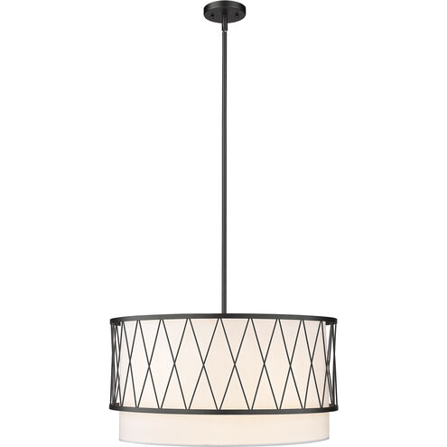 Dalton 4 Light 24 inch Matte Black Pendant Ceiling Light