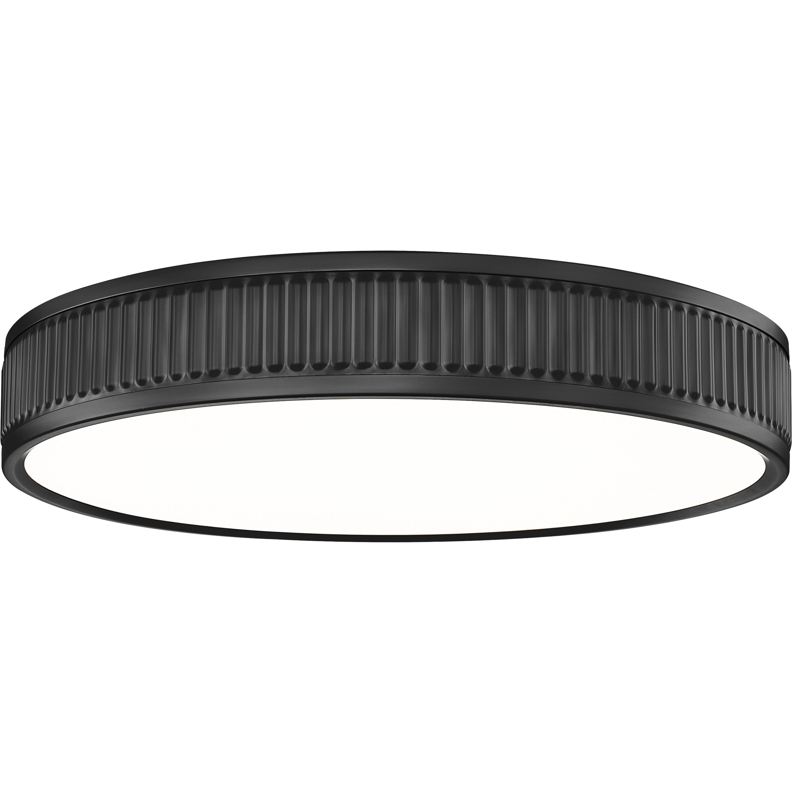 Stari LED 16.75 inch Matte Black Flush Mount Ceiling Light