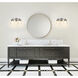 Vaughn 2 Light 15.5 inch Brushed Nickel Vanity Wall Light
