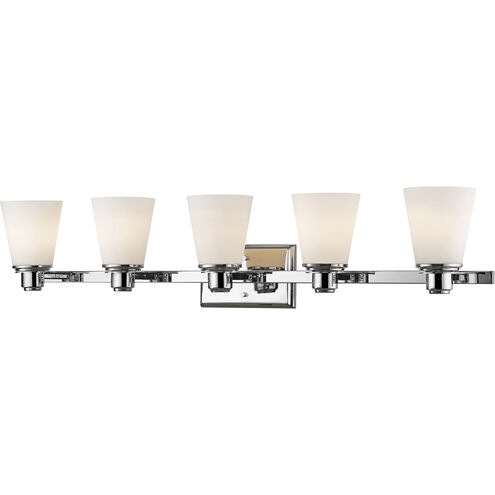 Kayla 5 Light 38.63 inch Chrome Vanity Wall Light