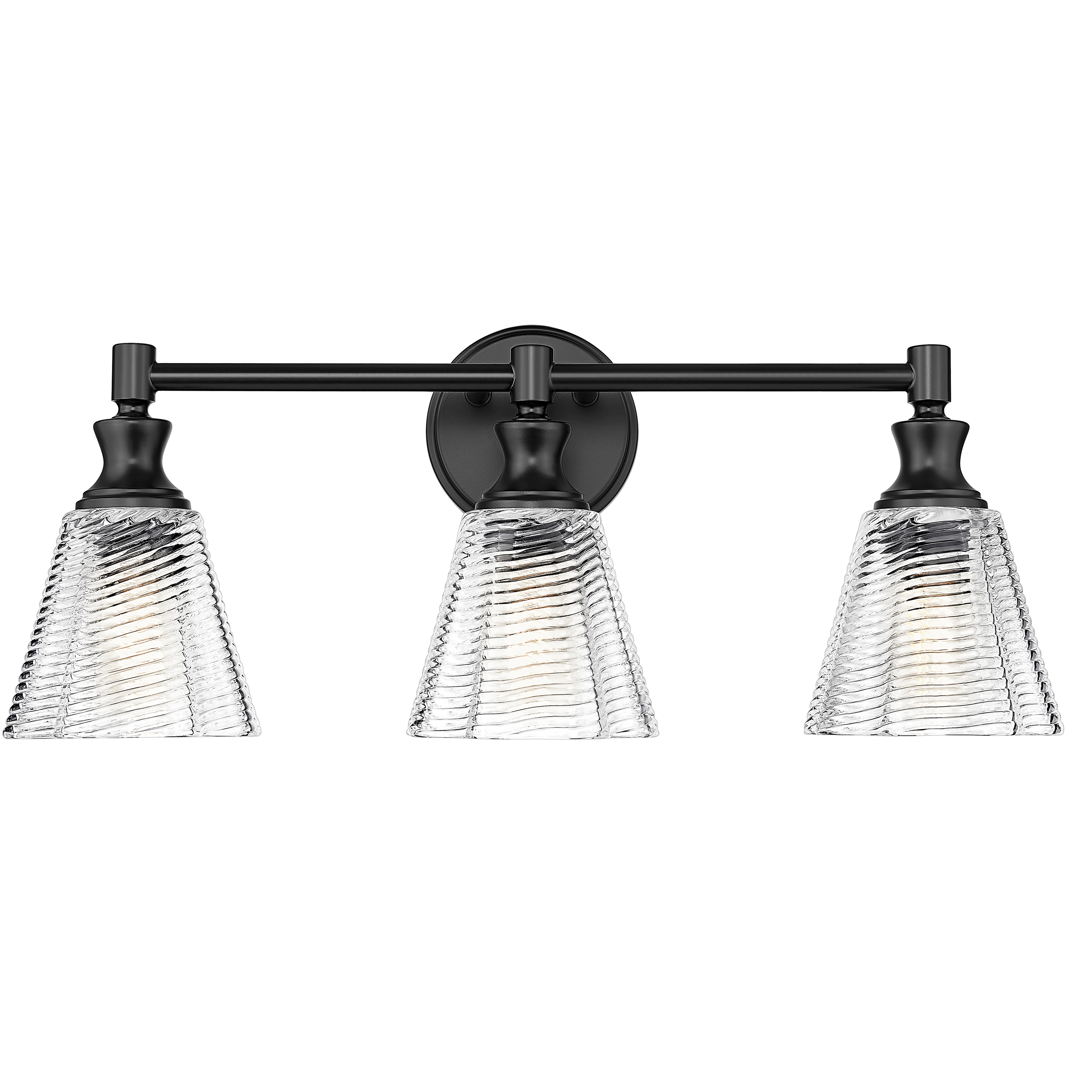 Auden 3 Light 23.75 inch Matte Black Bath Vanity Wall Light