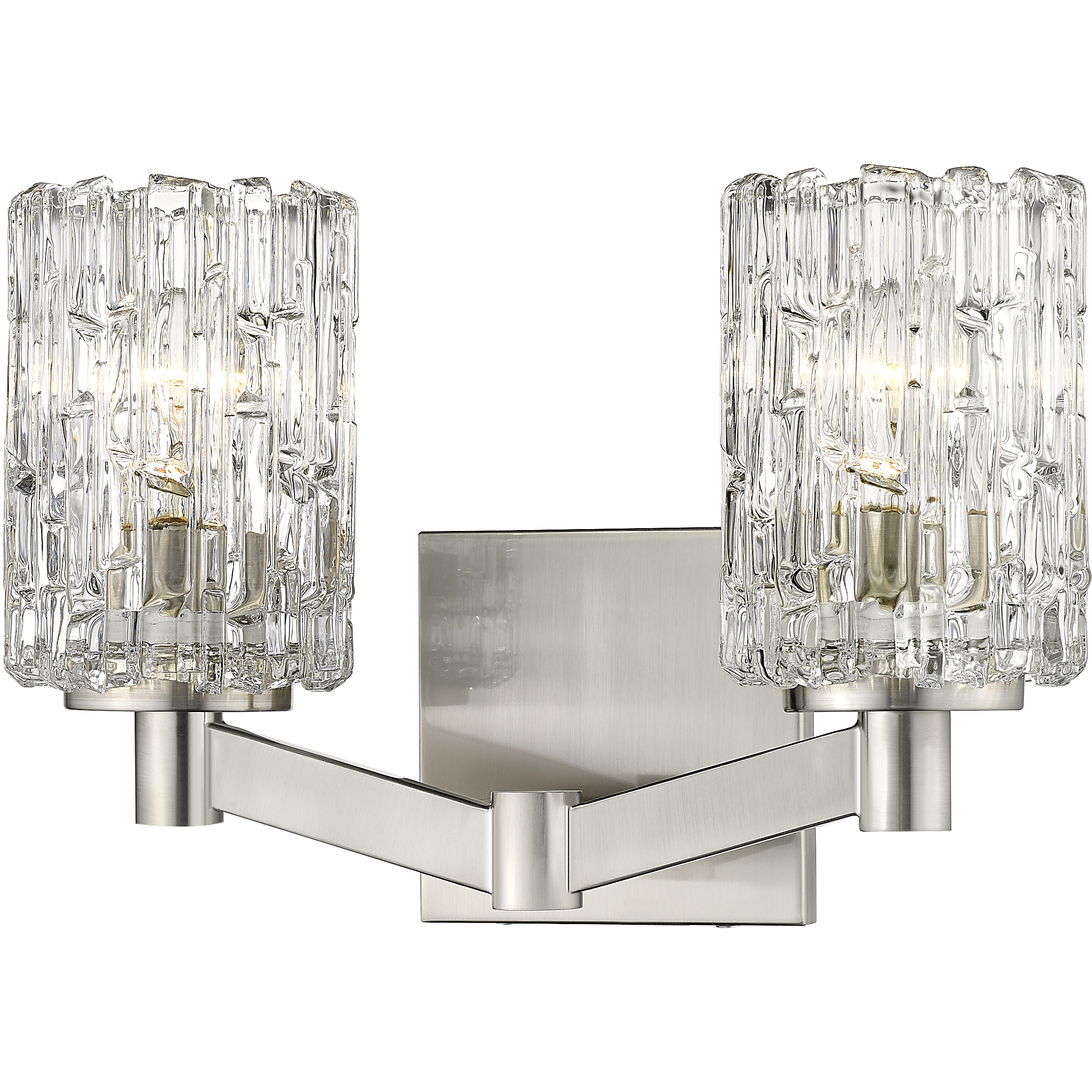 Aubrey 2 Light 13.5 inch Brushed Nickel Vanity Wall Light