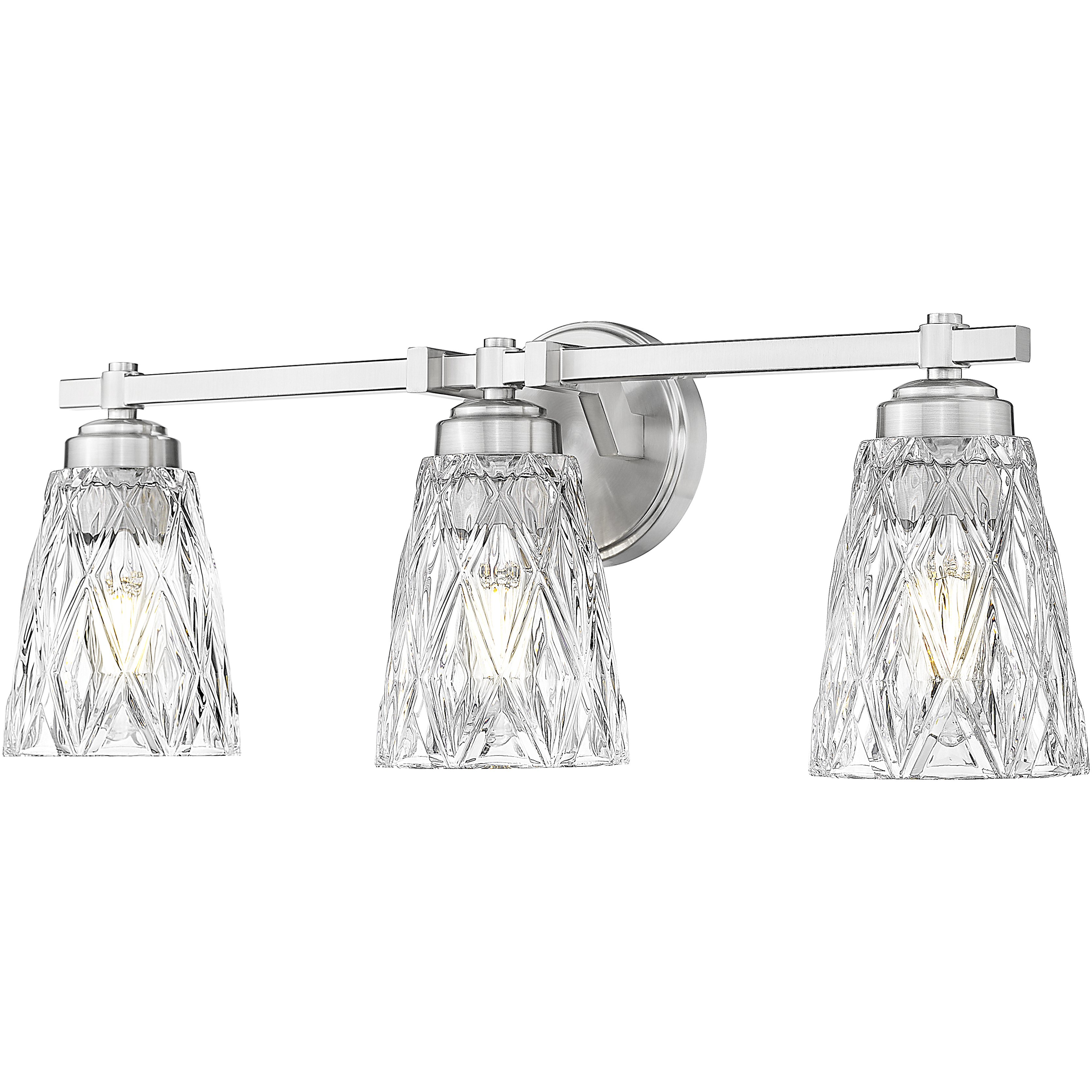 Andree Vanity Wall Light in Brushed Nickel
