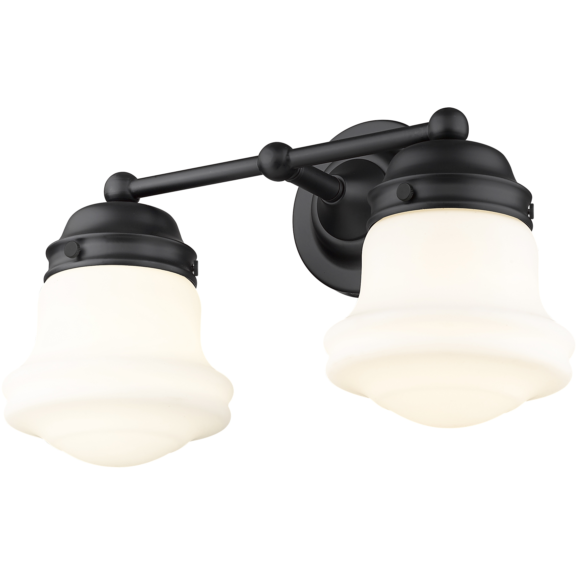 Vaughn 2 Light 15.5 inch Matte Black Vanity Wall Light