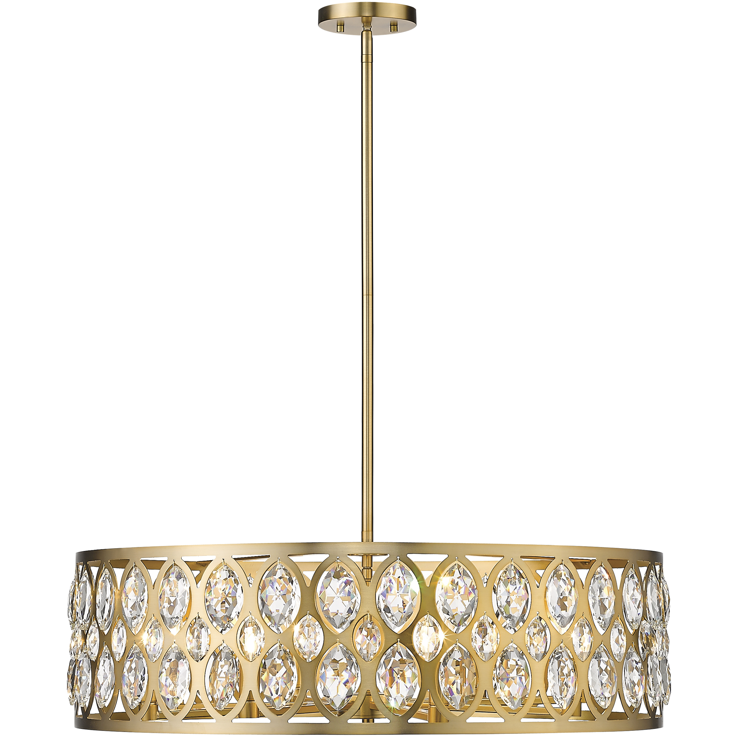 DAVIDA シルバー Halcyonセット ziidoo High Ceiling Chandelier - 18-Light Dimmable Modern