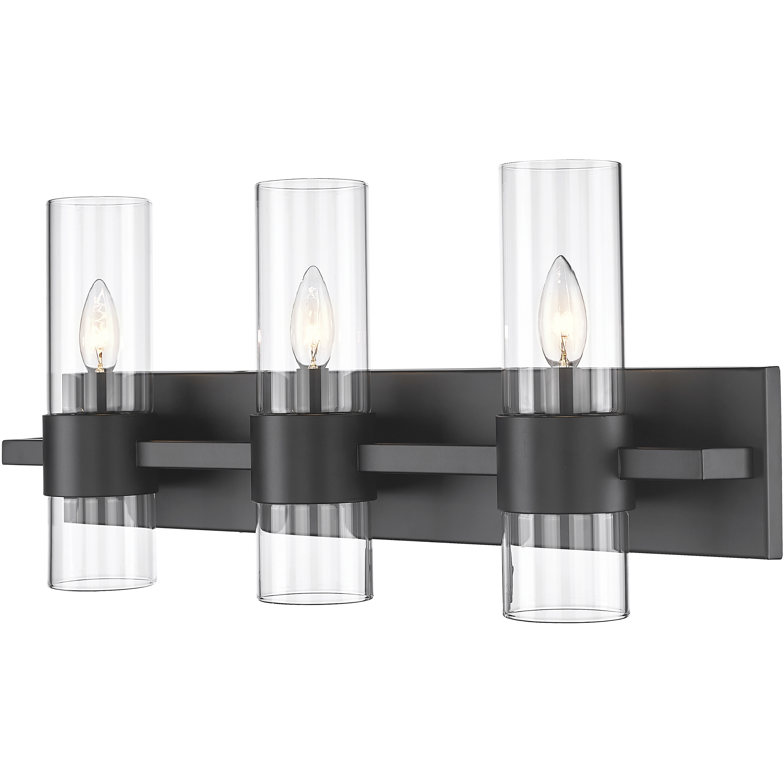 Lawson 3 Light 25 inch Matte Black Vanity Wall Light