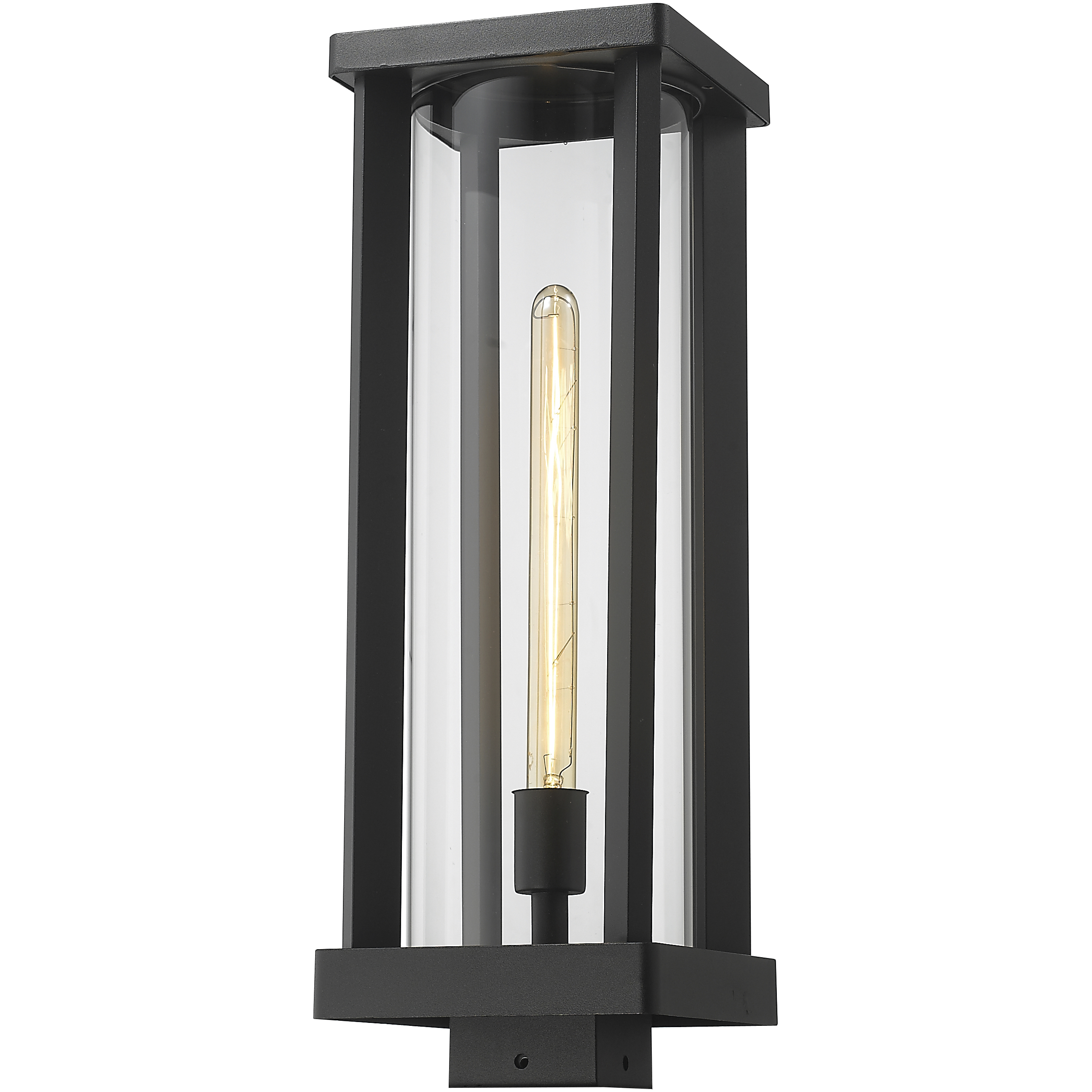 Glenwood 1 Light 20 inch Black Outdoor Post Mount Fixture