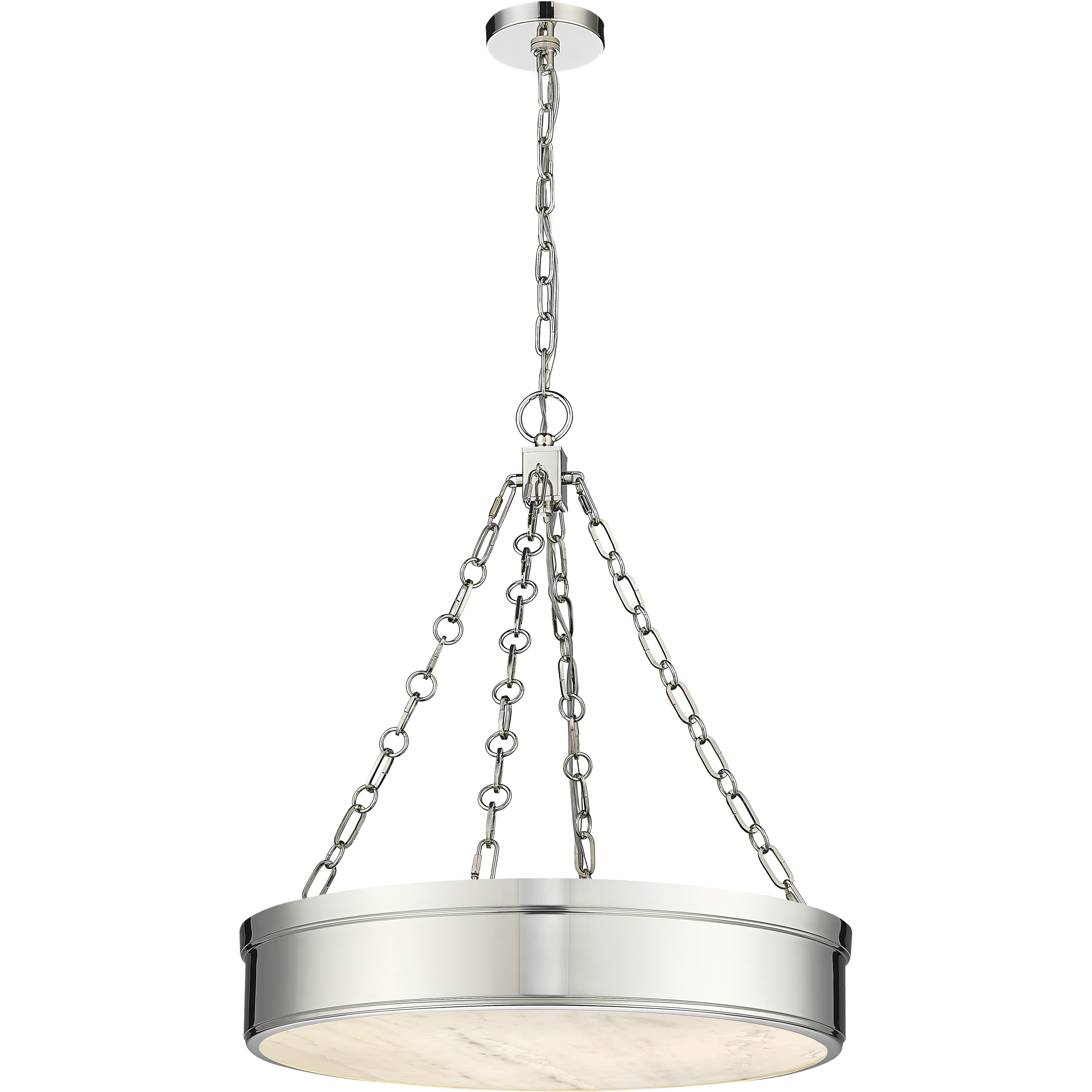 Anders LED 22 inch Polished Nickel Chandelier Ceiling Light in 23