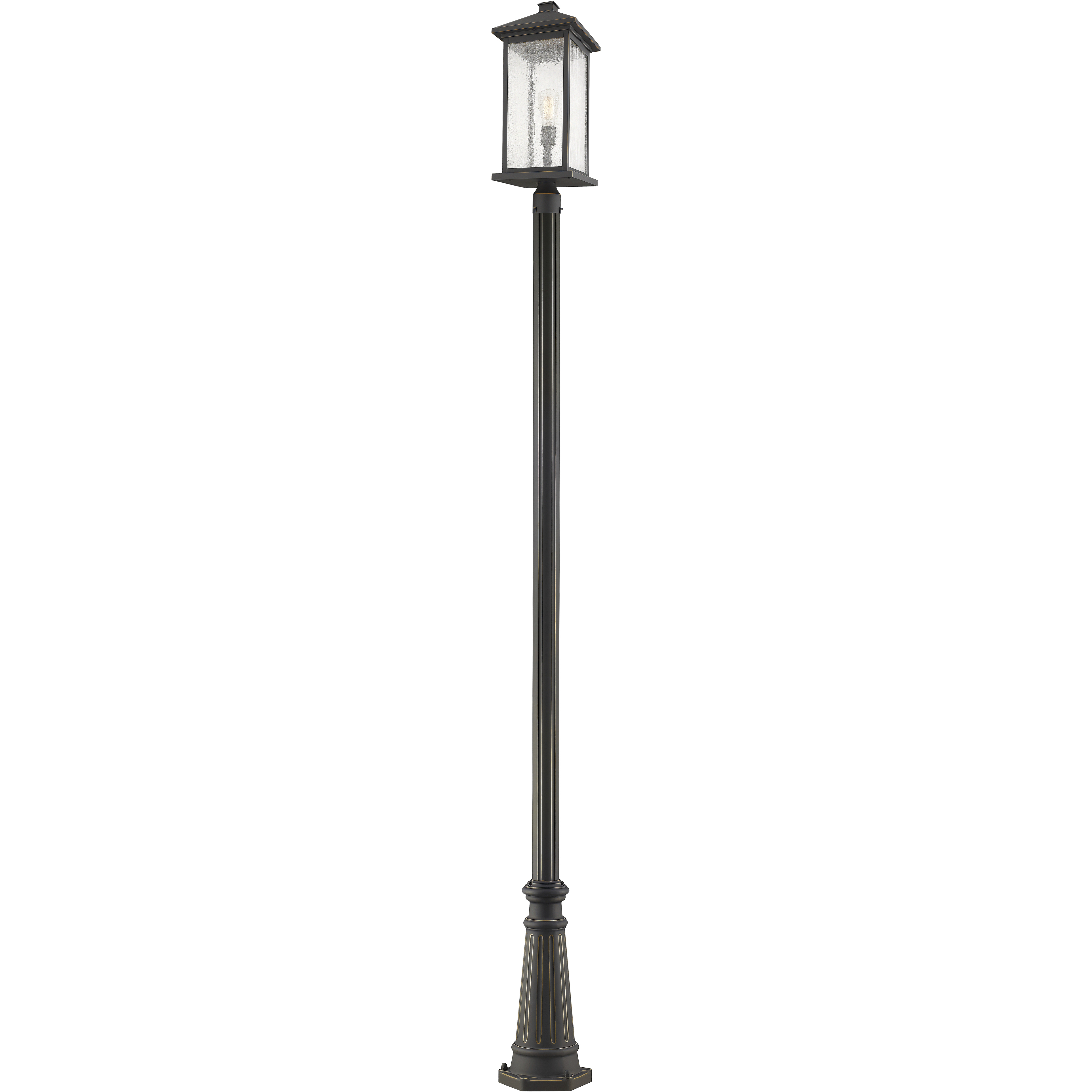 Portland 1 Light 117.25 inch Oil Rubbed Bronze Outdoor Post Mounted Fixture