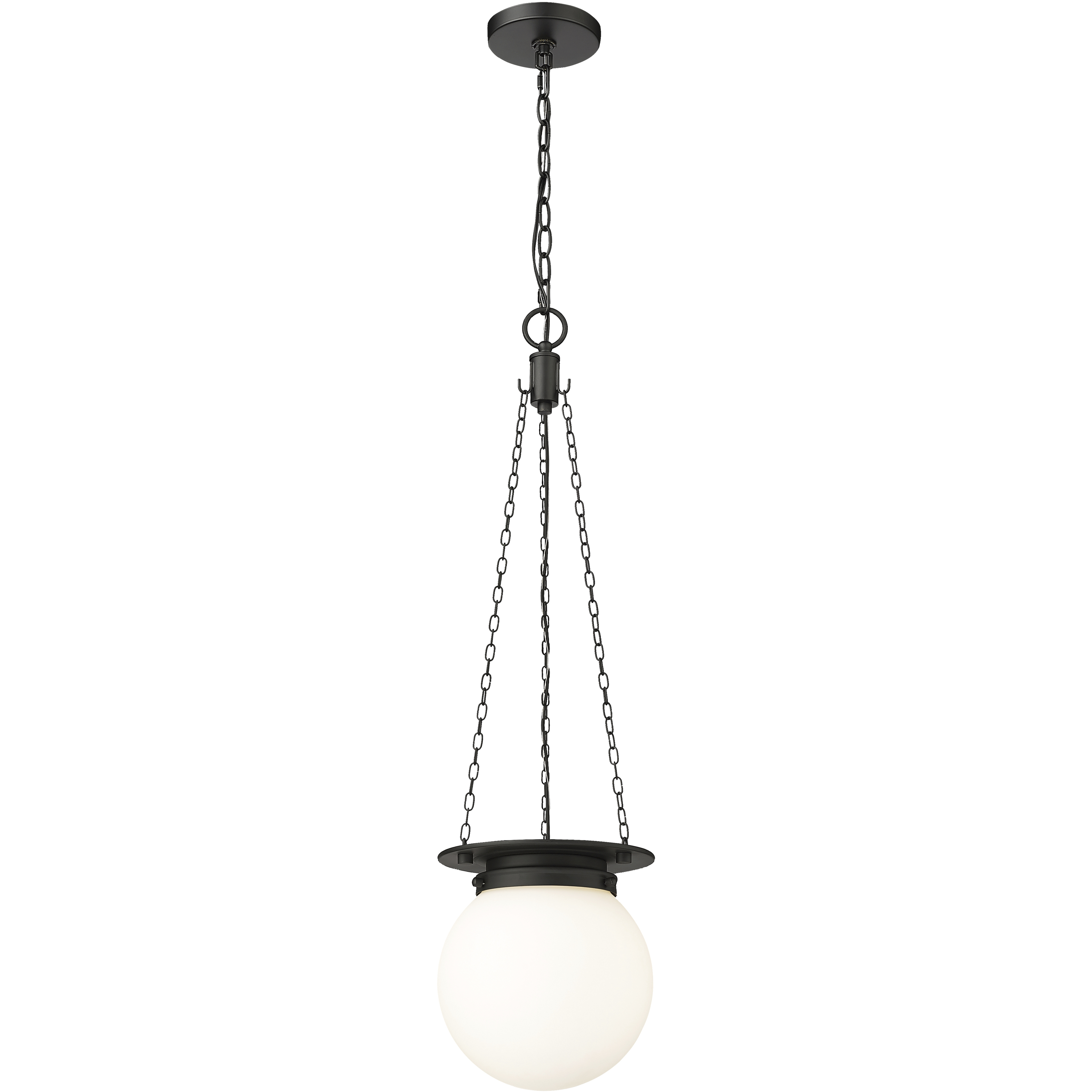 Calhoun 1 Light 9 inch Matte black Pendant Ceiling Light