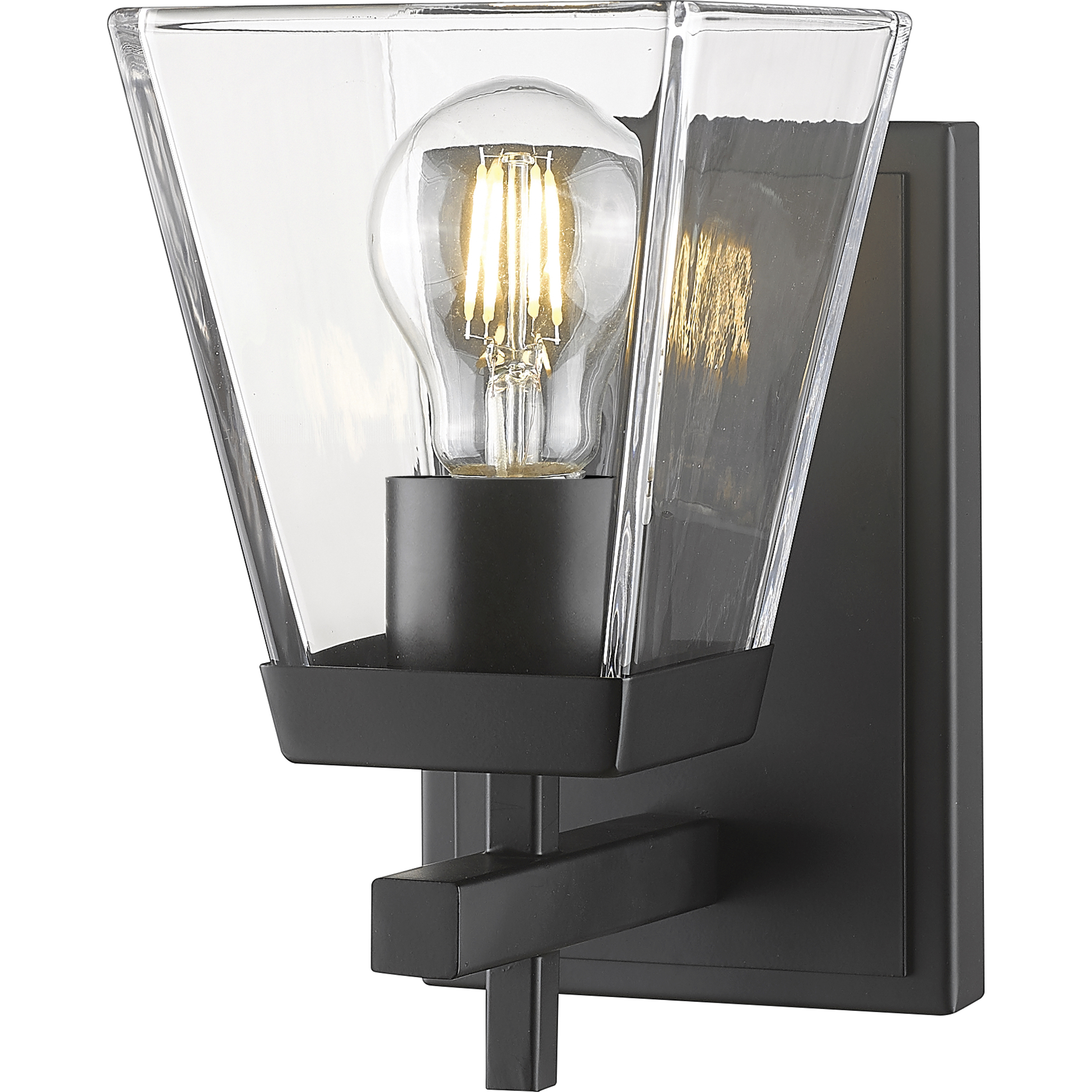 Lauren 1 Light 5 inch Matte Black Wall Sconce Wall Light