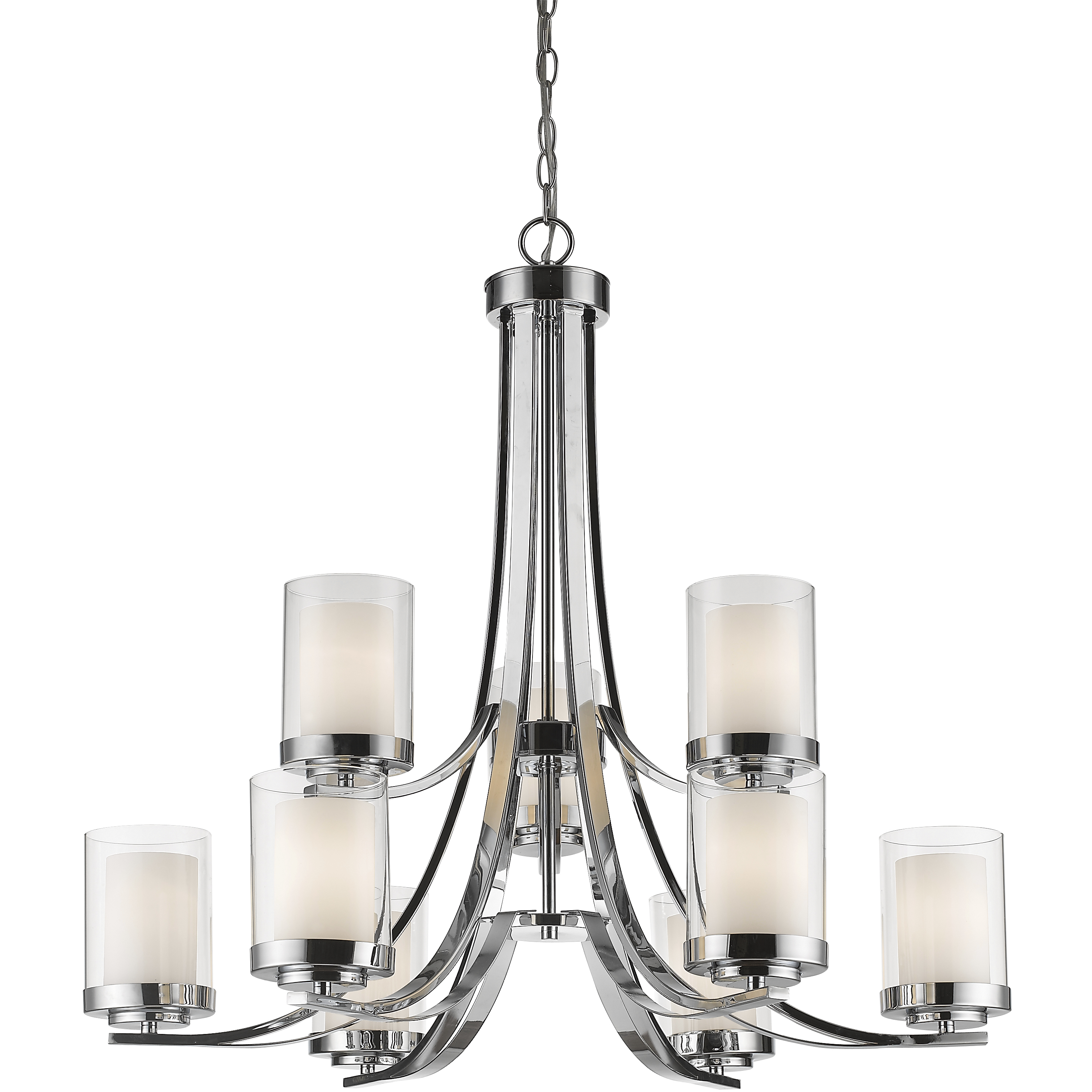 Willow 9 Light 31.25 inch Chrome Chandelier Ceiling Light