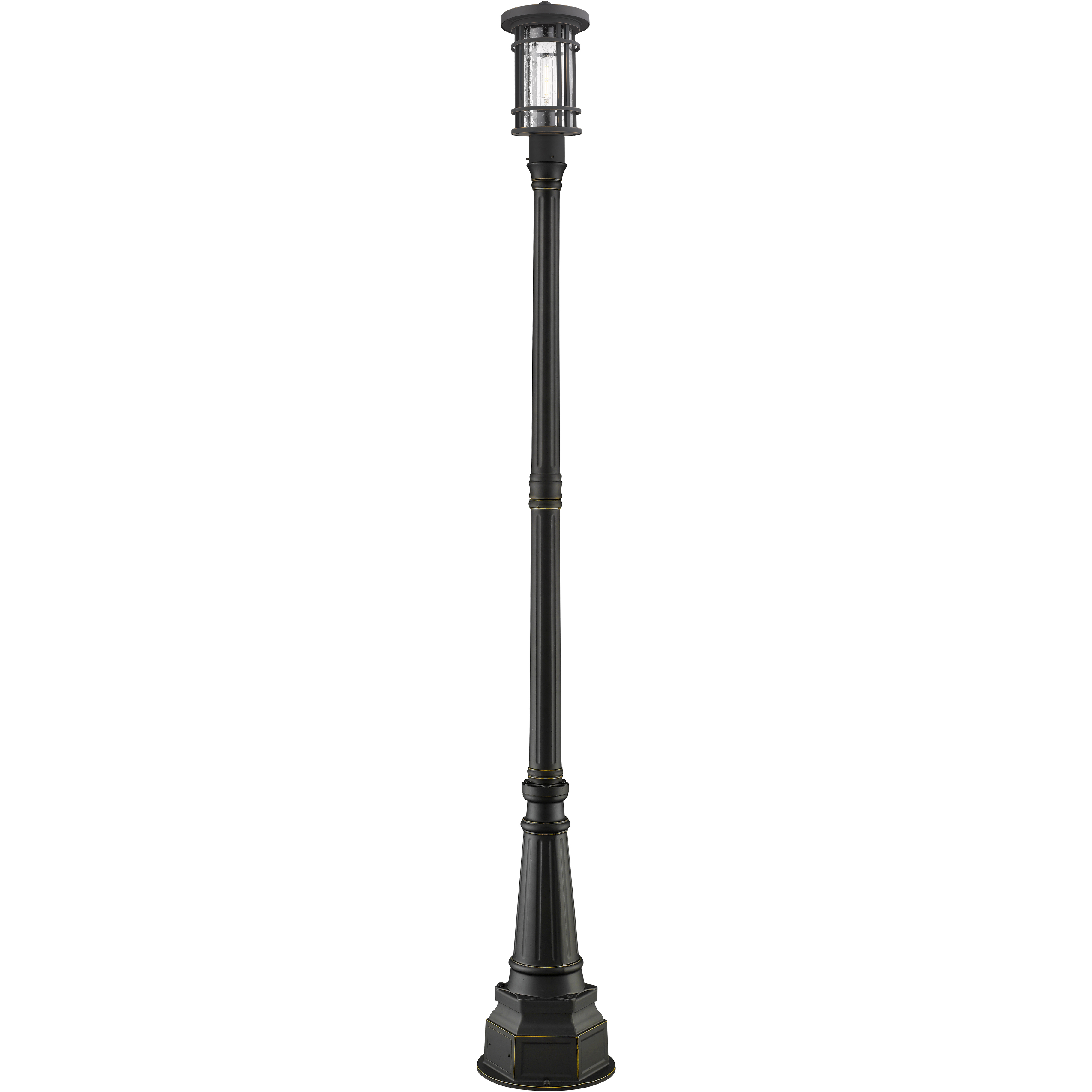 Jordan 1 Light 96.5 inch Oil Rubbed Bronze Outdoor Post Mounted Fixture in 18