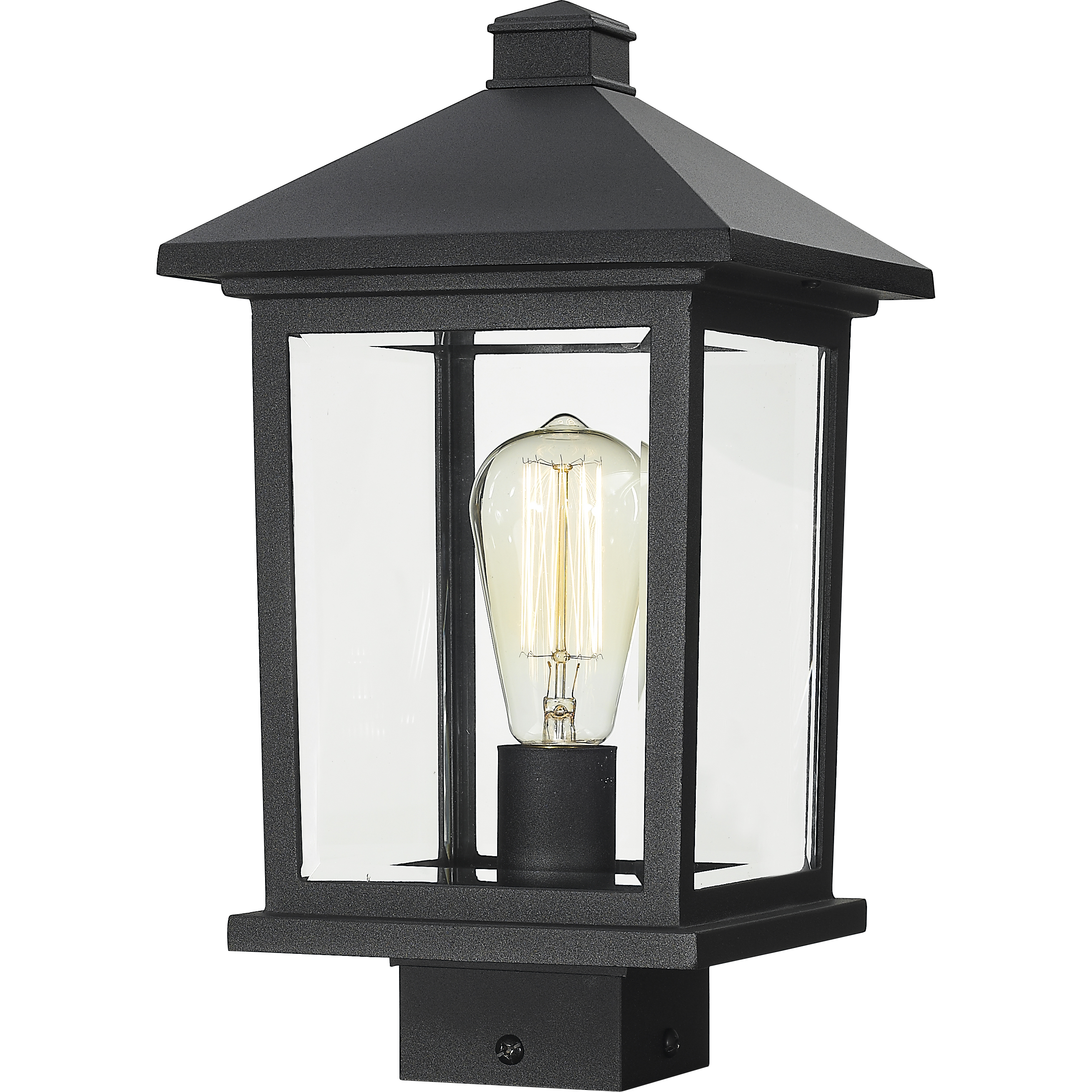 Z-Lite 531PHMS-BK Portland 1 Light 14.38 inch Black Outdoor
