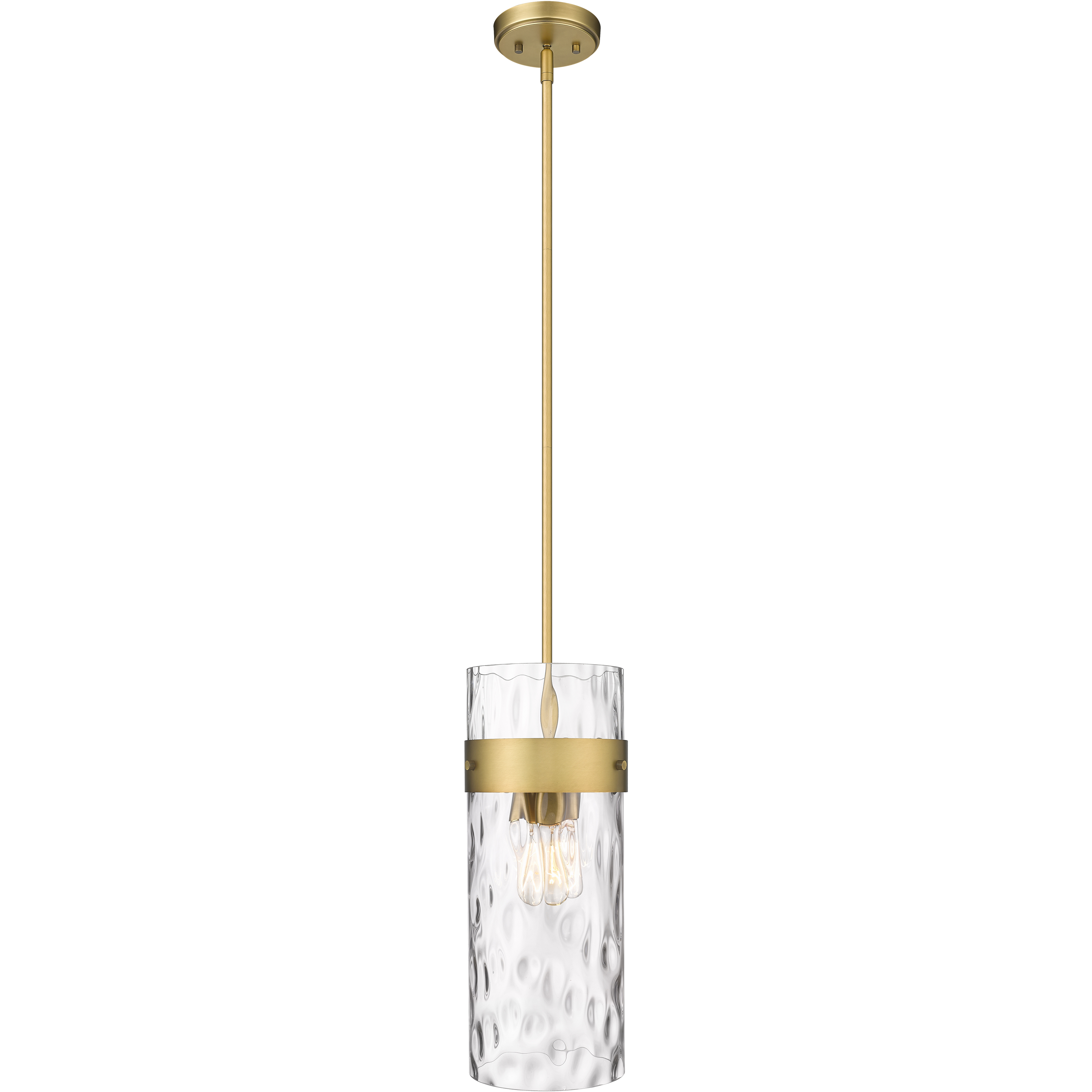 Fontaine 3 Light 9 inch Rubbed Brass Pendant Ceiling Light
