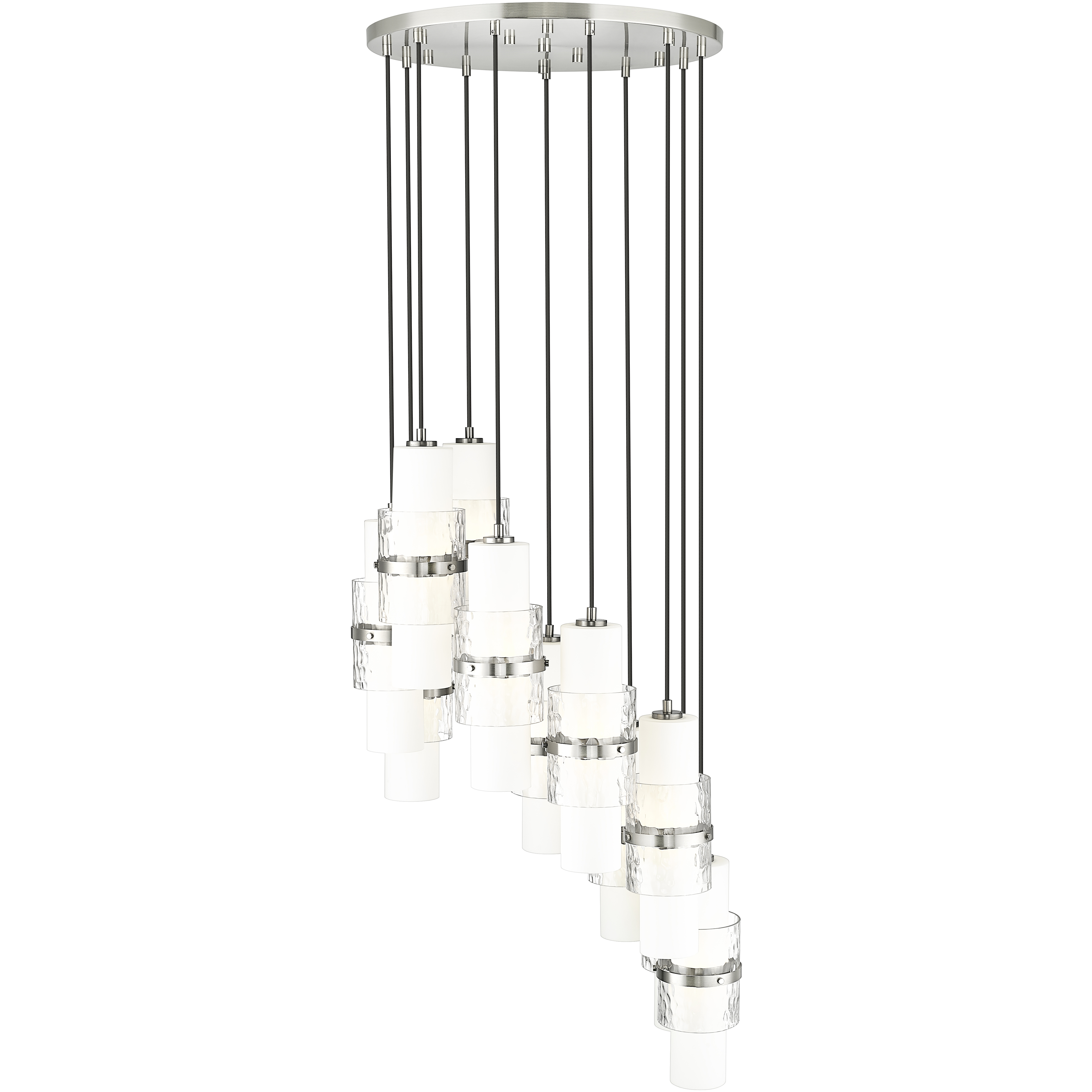 Cayden 11 Light 24 inch Brushed Nickel Chandelier Ceiling Light
