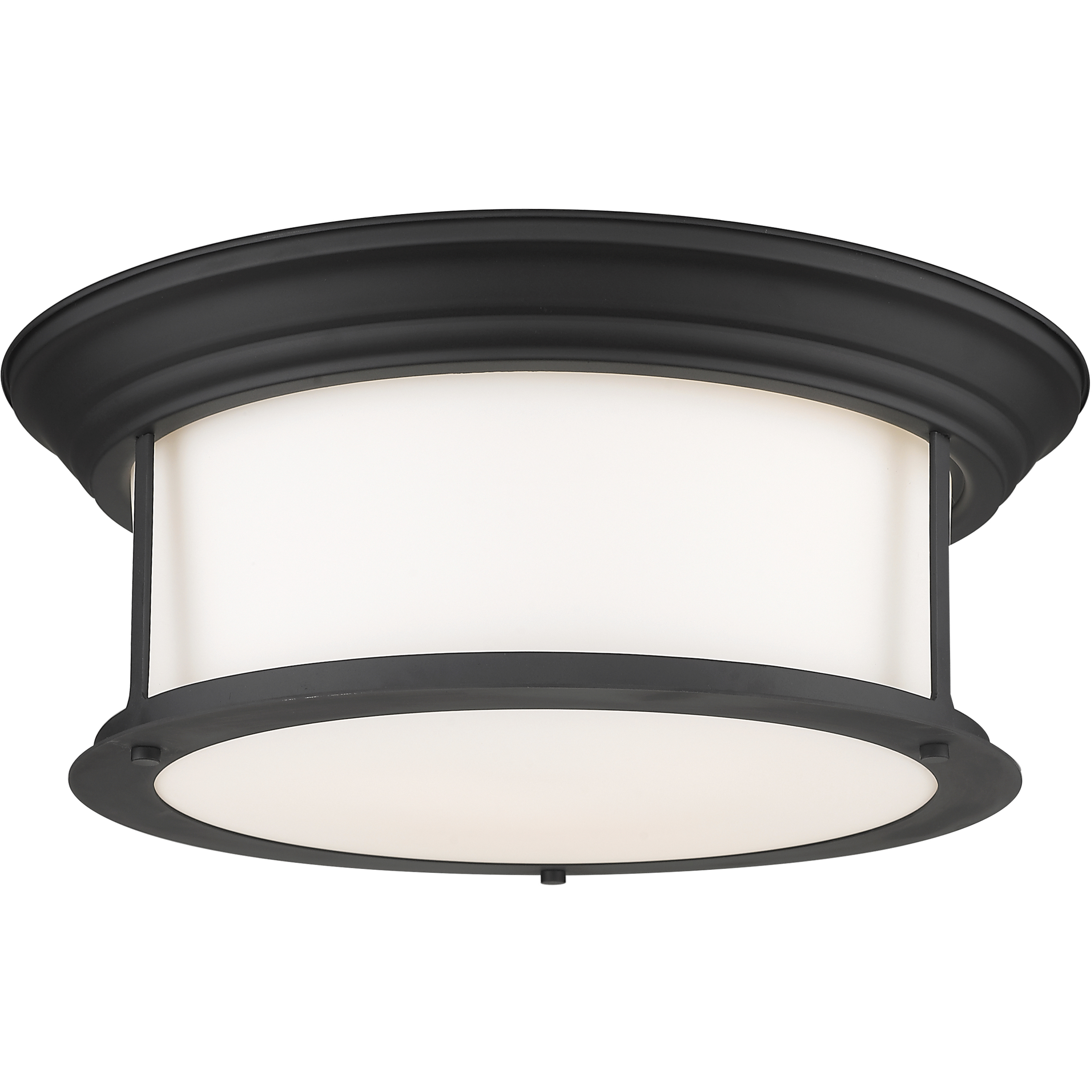 Sonna 3 Light 15.5 inch Matte Black Flush Mount Ceiling Light