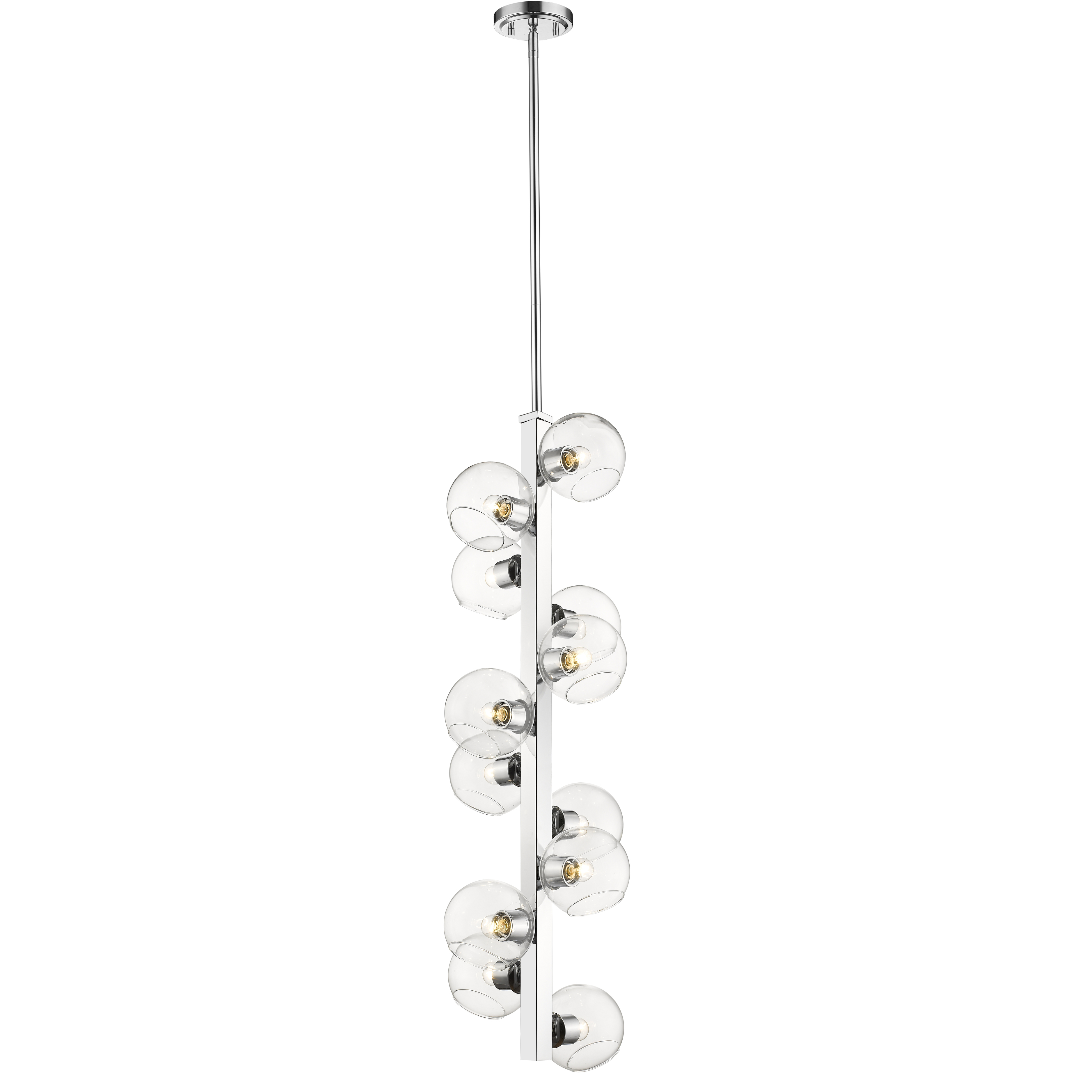 Marquee 12 Light 14 inch Chrome Chandelier Ceiling Light