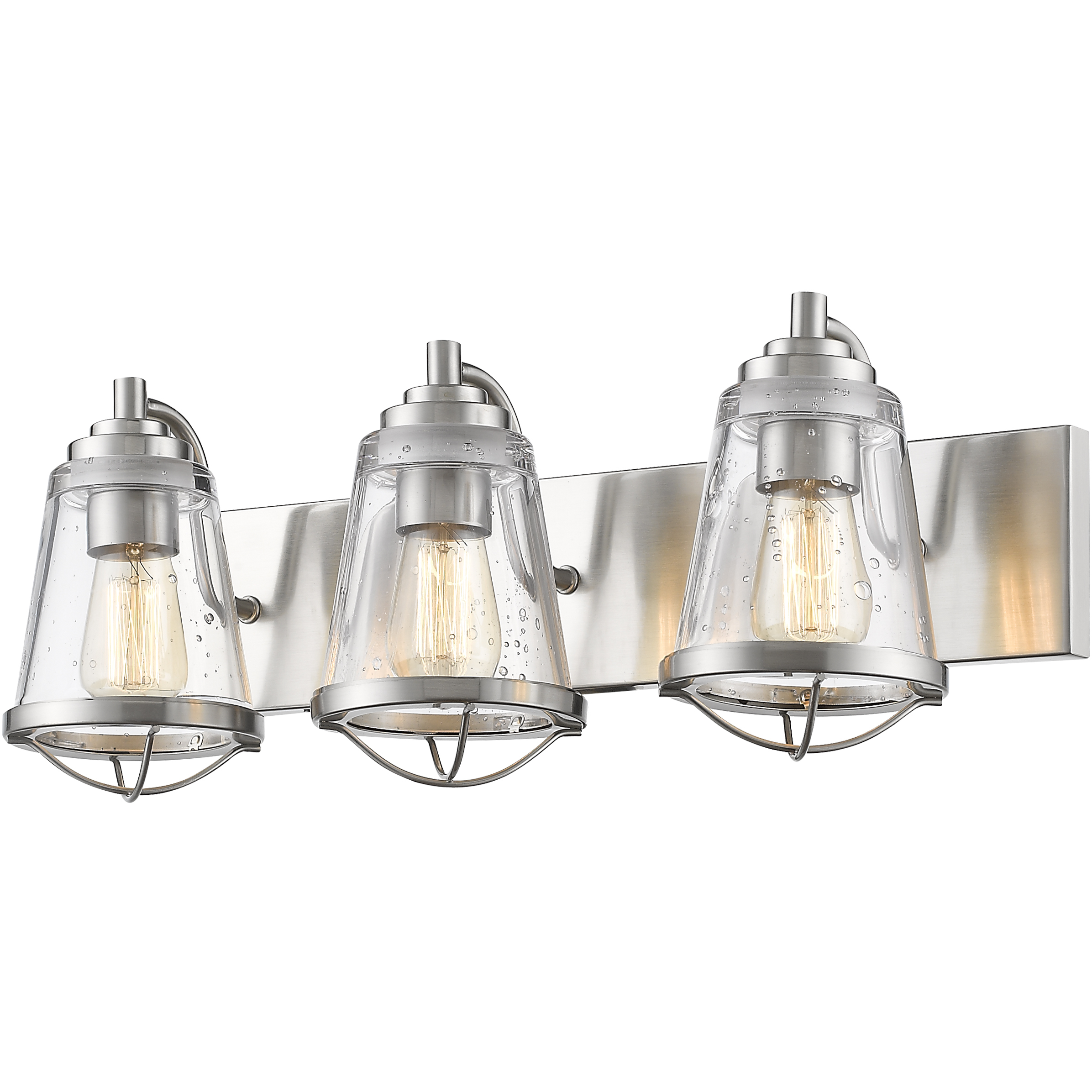 Mariner 3 Light 24 inch Brushed Nickel Vanity Wall Light